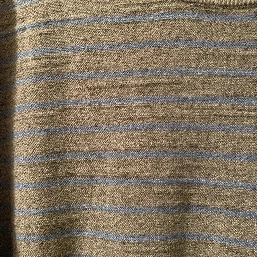 Fisherman J. Crew men’s long sleeve crew neck grey & blue sweater Grampacore